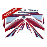 Kit Adesivos Yamaha Lander 250 2009 Vermelha Resinado 10193