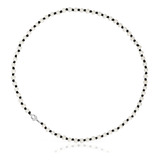 Collar De Nylon Negro Con Perlas Cultivadas 50 Cm Tous