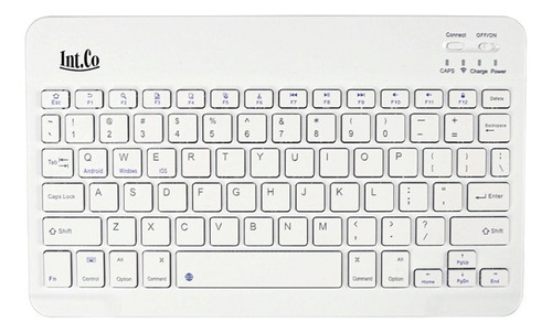 Teclado Inalámbrico Bluetooth Slim Recargable Intco Rdk-904