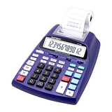 Calculadora De Impresion Pantalla Lcd 12 Digitos Purpura Pro