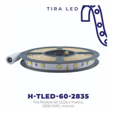 Tira Flexible 60 Leds X Metro, 2835 Smd, Interior Color De La Luz Luz De Dia