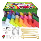 Kit De Inicio De Arcilla Polimérica De 24 Colores No Tóxica