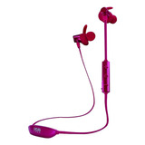 Earphones Metallics Mobiefree In-ear Bluetooth Mic Color Borgoña