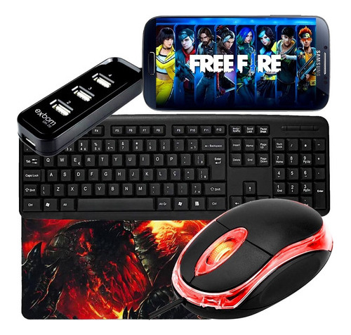 Kit Gamer Para Celular Completo Barato Top Mobilador Ff Pubg