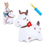 I Ilearn Bouncy Pals White Hopping Horse Inflable Bounc...