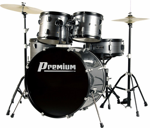 Bateria Acústica Premium Dx722 Completa Chumbo Na Sonic Som 