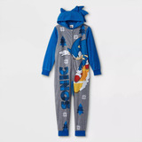 Pijama Con Gorro Niños Sonic The Hedgehog Talla S 6 Años Imp