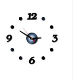 Reloj De Pared 3d En Acrílico Form Espejo Decoración Moderna
