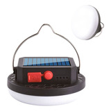 Lámpara Led Solar Colgante Recargable 3 Funciones 10w Color Negro