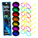 50 Lentes Luminosos Neon Varios Colores Rave Antro Batucada