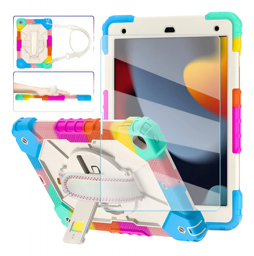 Mica + Funda Protector Correa iPad 7 \u002F iPad 8 \u002F iPad 9 10.2 | Envío gratis