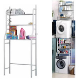 Estante Organizador Rack  3 Niveles Metal Baño Lavadora