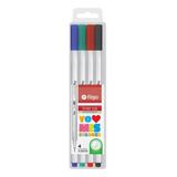 Microfibras Filgo Liner 038 X4 Colores Clasicos