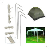 Kit De Fixação Gancho E Corda Gazebos Barracas Praia Camping