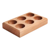 Soporte De Madera Para Huevos, Contenedor 6 Rejillas