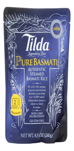 Tilda Legendary Rice Basmati Al Vapor, Puro, 8.5 Onzas