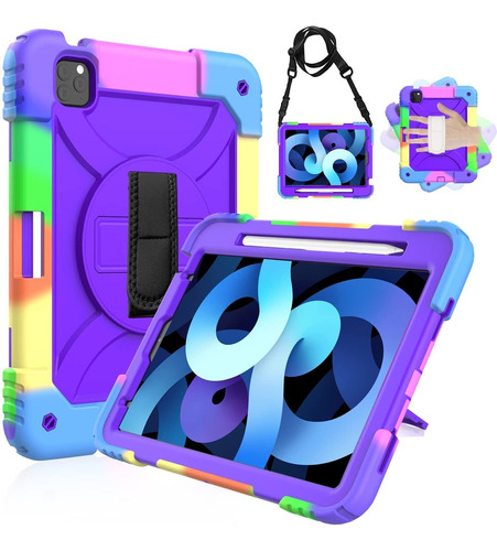 Funda Ltrop Para iPad Air 5/4 Generacion 10,9 (violeta)