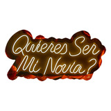 Letreros Led Neón ¿quieres Ser Mi Novia? Amor Novios 