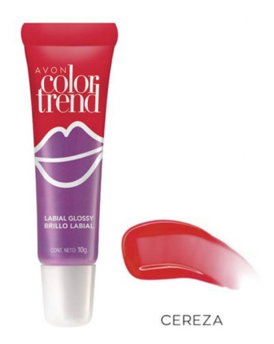Avon Color Trend Brillo Labial Glossy Juice Sabor Cereza 10g