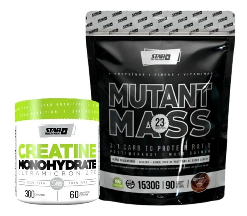  Mutantmass Star 1,5kg + Creatina Monohydrate 300gr