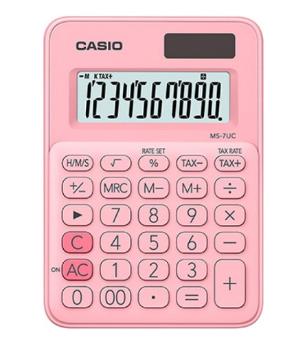 Calculadora De Mesa 10 Dígitos Rosa - Casio