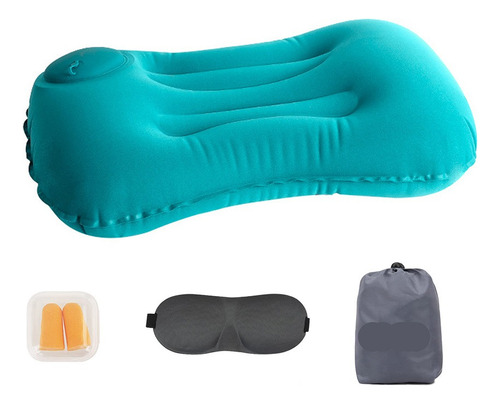 Almohada De Camping E Viaje Inflables Comprimible Portátil