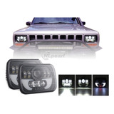 Faros Led Wrangler Altos/bajos Cuadrados De 7 Pulgadas 5x7