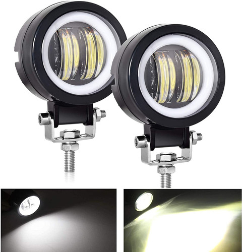 3 Faros Delanteros Led Para Motocicleta Con Luz De Carr...