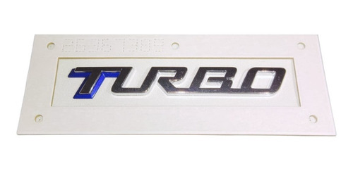 Emblema Plateado/azul Turbo Cavalier Onix