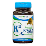 1 Vitamina K2 Mk 7 Menaquinona 60 Cáps 