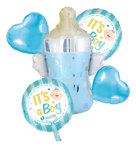 5 Globos Revelacion Genero Niño Niña Decoración Fiesta | Meses sin interés