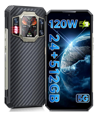 Oukitel Wp30pro 5g Rugged Smartphone Dual Sim 24gb+512gb 11000mah 108mp+32mp Cámara Frontal 120w Carga Rápida