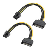 Cable De Alimentación Sata A Pcie 6 Pines - 8 Pulgadas (2