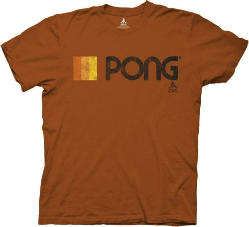 Ripple Junction Atari Pong Logo Adulto Camiseta Pequeño Anar