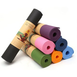 Mat Alfombra De Yoga Tpe 6mm Doble Color Eco-friendly