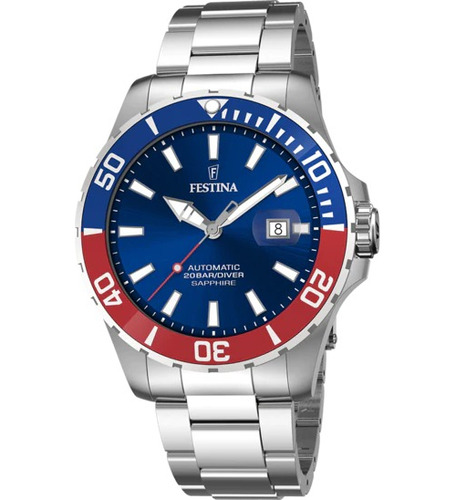 Reloj Festina F20531 Automatico Diver 200m Wr Cristal Zafiro