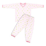 Kit 2 Pijamas Infantil Menina Algodão Estampado Roupa Dormir