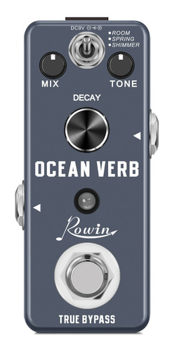 Pedal De Reverberación Digital Rowin Lef-3800 Ocean Verb Ped