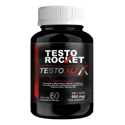 Testo Alfa Vitaminas Hombre | Precursor Testosterona 12 Activos | Maca Negra, Shilajit, Fenogreco, L Arginina, Curcuma, Citrulina oxido nitrico, Zinc, D3, Aminoacidos | Potencia y Vigor Plus 60 Caps | MercadoLibre