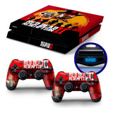 Skin Playstation 4 Ps4 Fat Red Dead Redemption 2