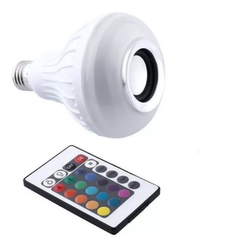 Bombillo Parlante Con Bluetooth Multicolores Led + Control 