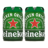 2 Unidades Barril Chopp Cerveja Heineken Original 5 Litros