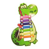 Xilofono Dinosaurio Xilofon De Madera Juego Didactico