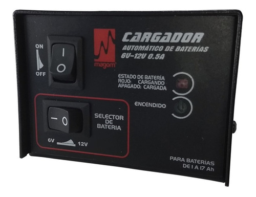 Cargador Inteligente 6v Y 12v De 0,5ah Para Baterias Secas