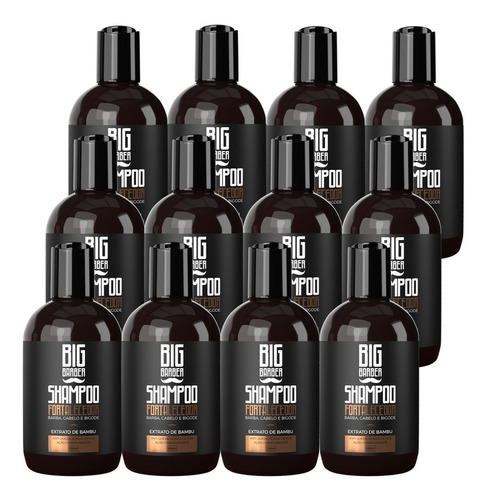 Shampoo Fortalecedor Barba Big Barber 250ml Atacado 12 Unids