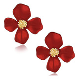 Aretes Para Dama Color Rojo Brillante Sweet 