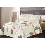 Cubrecama Cover Quilt Reversible Kavanagh 1 1/2 Twin +fundon