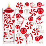 Christmas Vase Filled Beads Vase Decoration