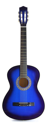 Guitarra Acústica Femmto Cg001 Cg001 Para Diestros Azul Madera Dura Laca