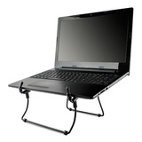 Suporte Para Notebook Ergonômico Frente Elevada Metal Preto